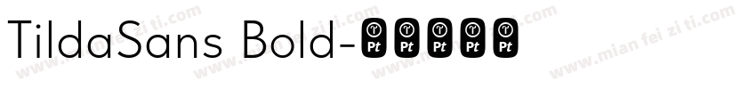 TildaSans Bold字体转换